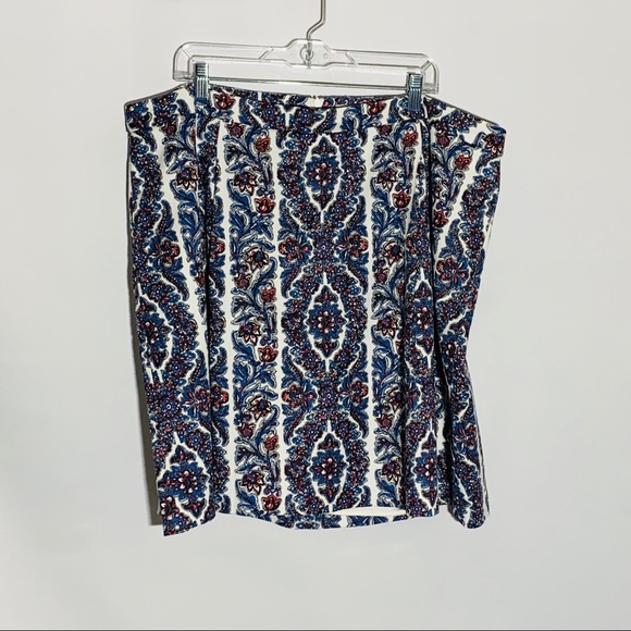 Boden Dresses & Skirts - Boden blue/red floral skirt w pockets, size 18L